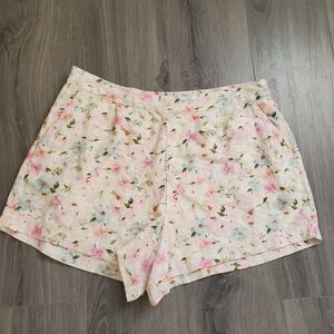 Abercrombie & Fitch Floral Women's Shorts - Pink and Blue